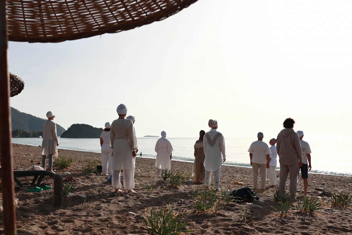 Практика на пляже