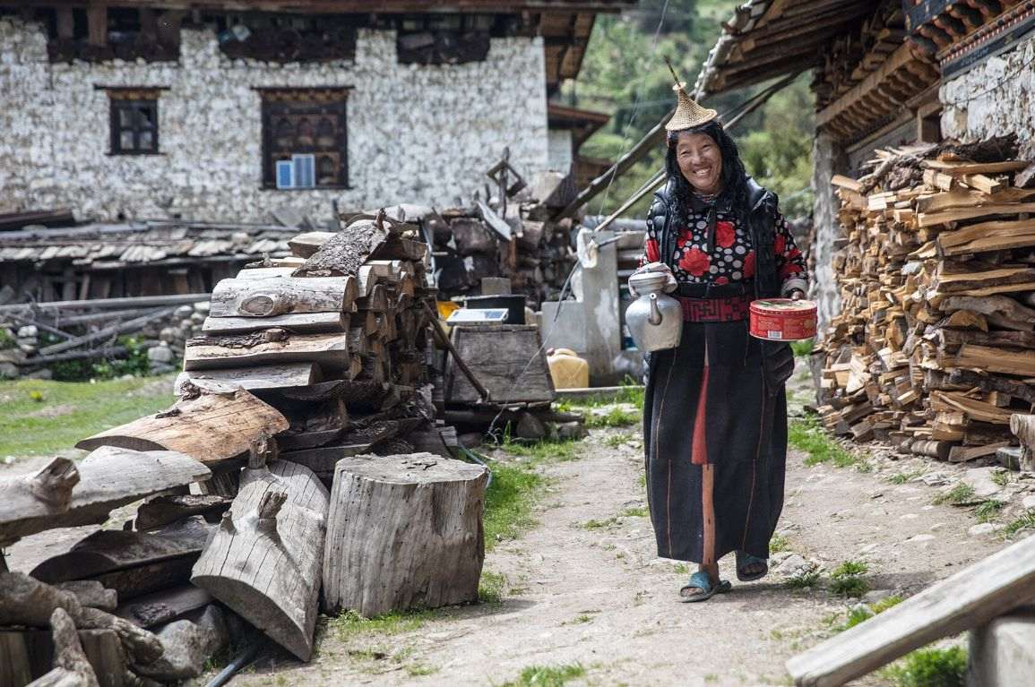 Жительница Бутана